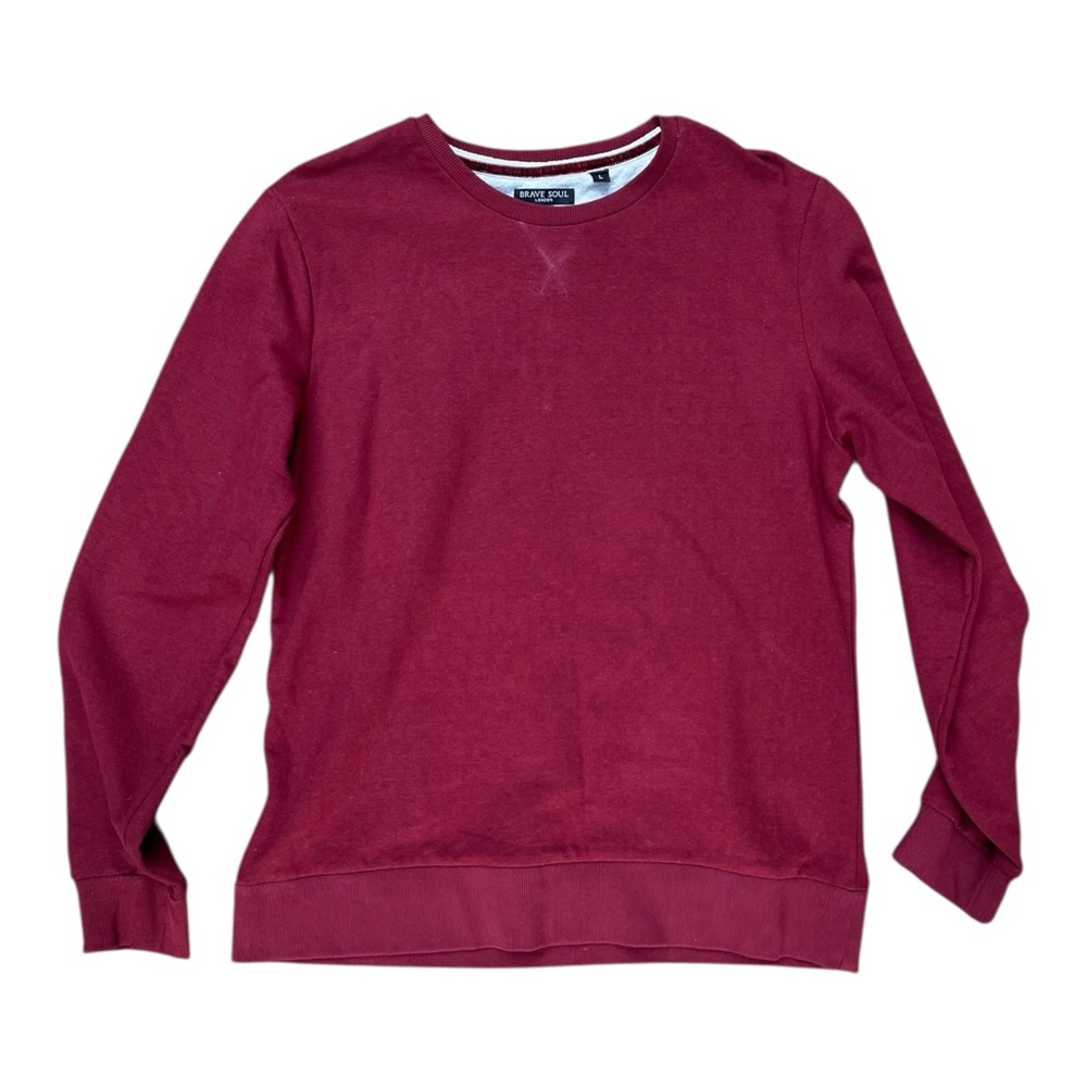 Men's Large Brave Soul London Crewneck Long-sleeve Sweater